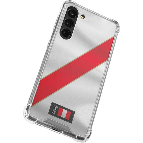 Peru Soccer Flag Galaxy S24 FE Clear Case